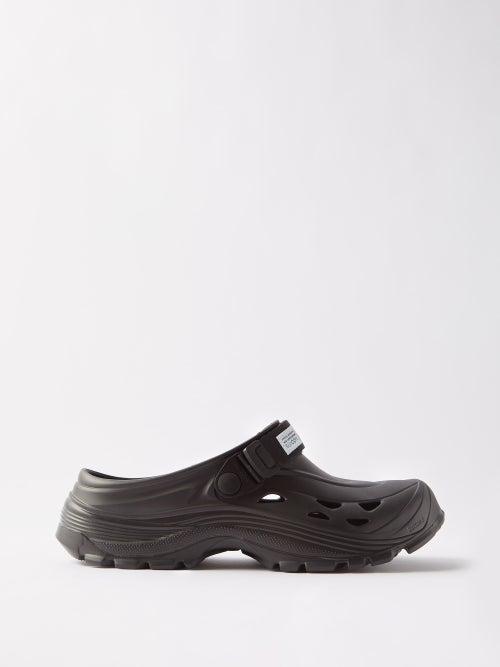 Suicoke - Mok Rubber Slip-on Sandals - Womens - Black
