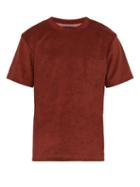 Matchesfashion.com Howlin' - Fons Terry Cotton Blend T Shirt - Mens - Burgundy
