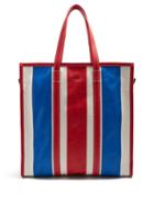 Matchesfashion.com Balenciaga - Bazar Shopper M - Womens - Red Stripe
