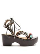 Toga Polido Lace-up Wedge Sandals