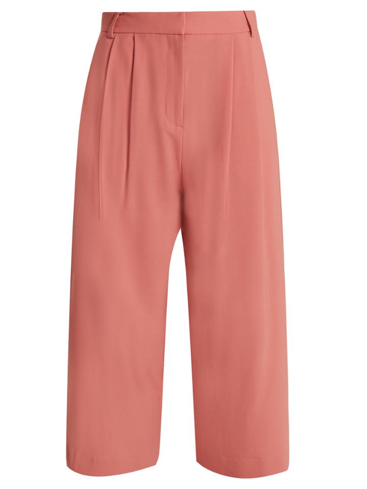 Tibi Stella Wide-leg Cropped Trousers