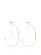 Matchesfashion.com Jacquie Aiche - Gold & Diamond Hoop Earrings - Womens - Gold