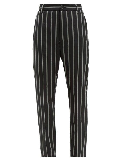 Matchesfashion.com Vivienne Westwood - James Bond Slim Leg Wool Trousers - Womens - Black White