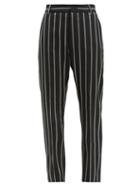 Matchesfashion.com Vivienne Westwood - James Bond Slim Leg Wool Trousers - Womens - Black White