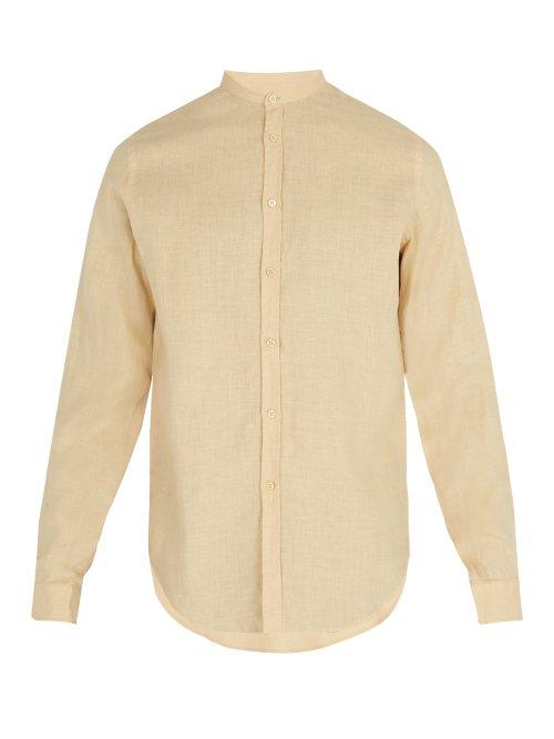 Matchesfashion.com Arj - The Mondrian Linen Shirt - Mens - Beige