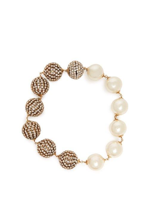 Matchesfashion.com Rosantica By Michela Panero - Strobo Crystal Embellished Choker - Womens - Crystal
