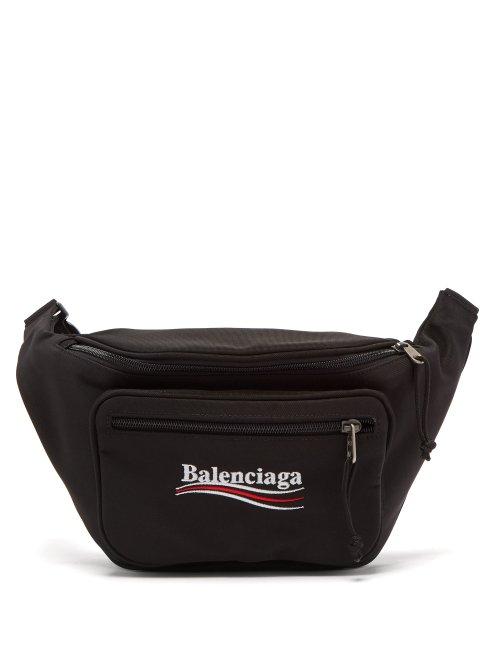 Matchesfashion.com Balenciaga - Explorer Logo Belt Bag - Mens - Black