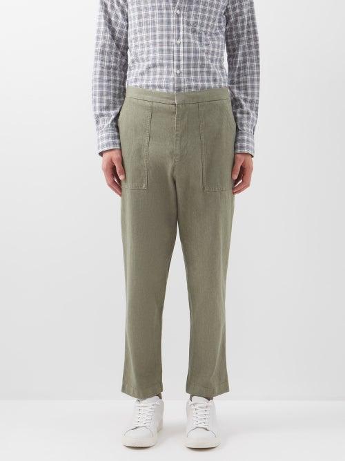 Officine Gnrale - Paolo Organic And Recycled Denim Trousers - Mens - Khaki