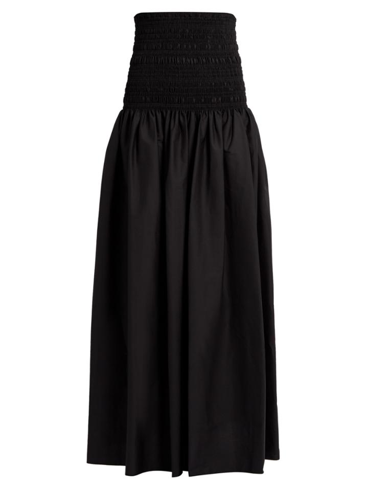 The Row Cial Cotton-blend Poplin Maxi Skirt