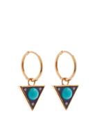 Matchesfashion.com Noor Fares - Vishuddha Diamond, Lapis & Gold Earrings - Womens - Blue