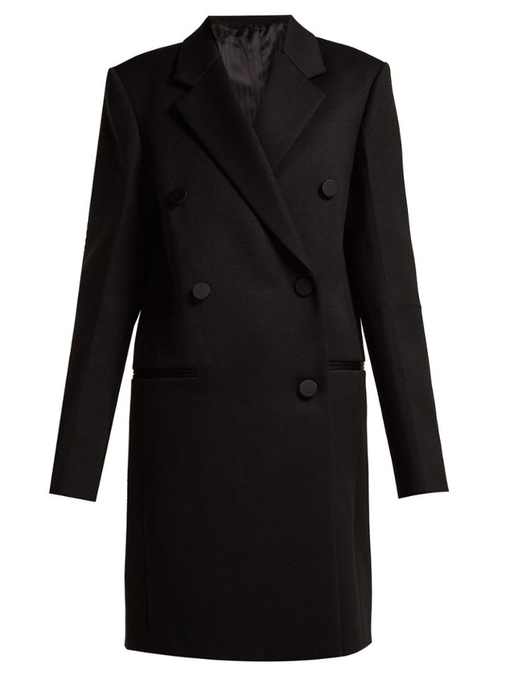 Helmut Lang Double-breasted Wool-blend Coat