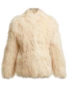 Matchesfashion.com Saint Laurent - Shearling Jacket - Womens - Cream