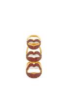Matchesfashion.com Lynn Ban - Mnage  Trois Lab-sapphire & Gold-vermeil Ring - Womens - Red