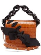 Marques'almeida Crocodile-embossed Leather Cross-body Bag