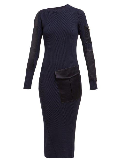 Matchesfashion.com Sportmax - Bill Dress - Womens - Navy