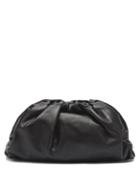 Matchesfashion.com Bottega Veneta - The Pouch Large Leather Clutch Bag - Womens - Black
