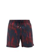 Matchesfashion.com Derek Rose - Maui 23 Printed Technical Swim Shorts - Mens - Red Multi