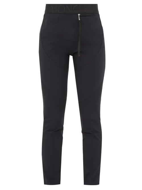 Matchesfashion.com 2 Moncler 1952 - Panelled Technical Jersey Leggings - Womens - Black
