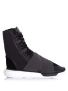 Y-3 Qasa Boot Neoprene And Canvas High-top Trainers