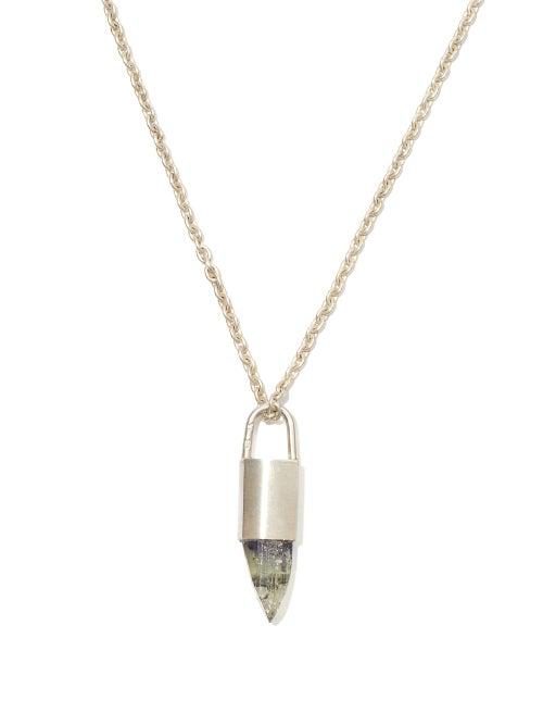Matchesfashion.com Parts Of Four - Talisman Tanzanite & Sterling-silver Necklace - Mens - Multi
