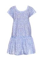Thierry Colson Paola Porcelain-print Tiered Dress
