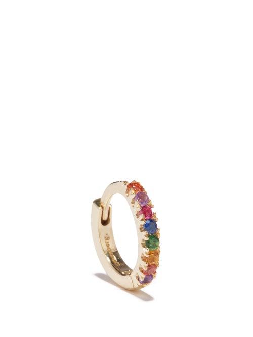 Otiumberg - Sapphire, Ruby & 9kt Recycled-gold Single Earring - Womens - Gold Multi