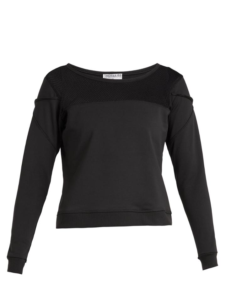 Track & Bliss Mesh-panel Insert Sweatshirt