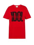 Matchesfashion.com Gucci - Billy Idol Printed T Shirt - Mens - Black Red