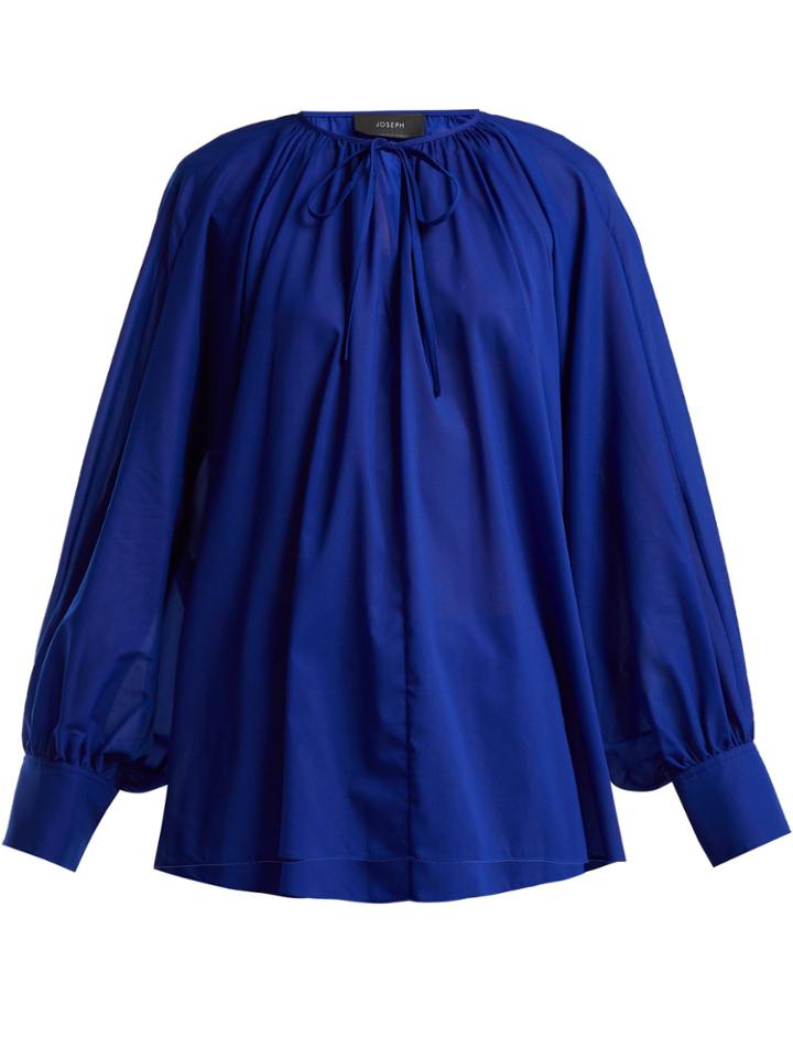 Joseph Niv Tie-neck Crepe Blouse