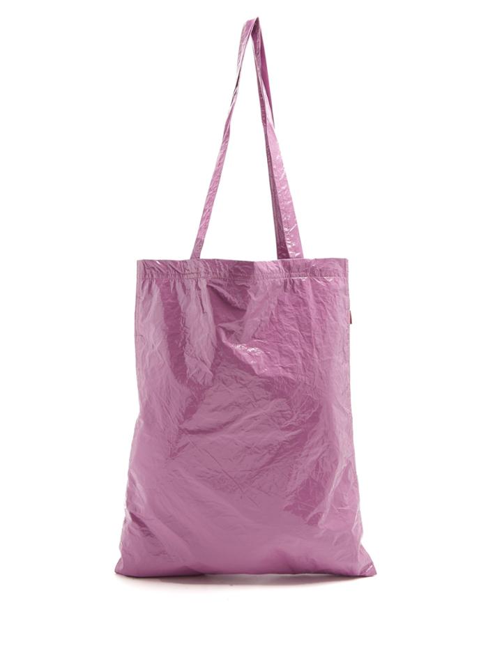 Sies Marjan Farah Crinkled-laminated Vinyl Tote Bag