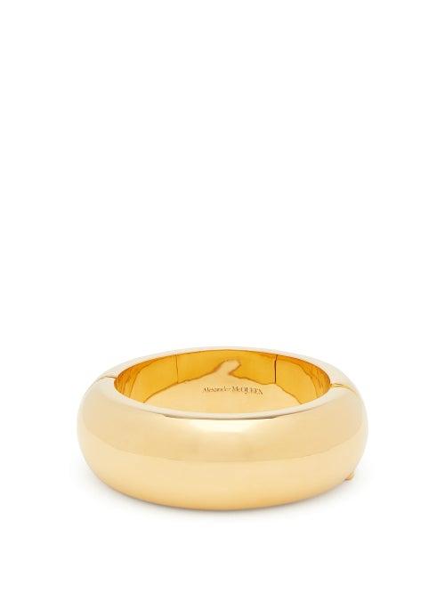Matchesfashion.com Alexander Mcqueen - Tubular Bangle - Womens - Gold