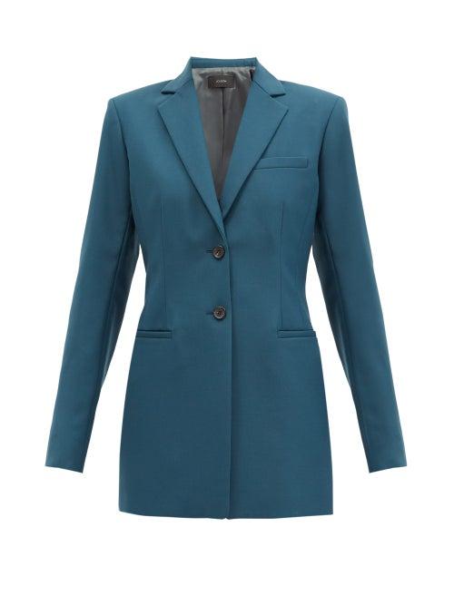 Matchesfashion.com Joseph - Jani Single-breasted Twill Jacket - Womens - Green
