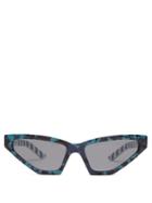 Matchesfashion.com Prada Eyewear - Disguise Camouflage Cat Eye Acetate Sunglasses - Womens - Green