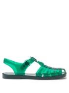 Gucci - Caged Rubber Sandals - Mens - Emerald