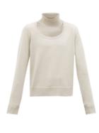 Matchesfashion.com Bottega Veneta - Cutaway Wool Blend Jumper - Mens - Ivory