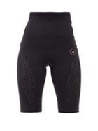 Matchesfashion.com Adidas By Stella Mccartney - Truepurpose High-rise Jersey Cycling Shorts - Womens - Black