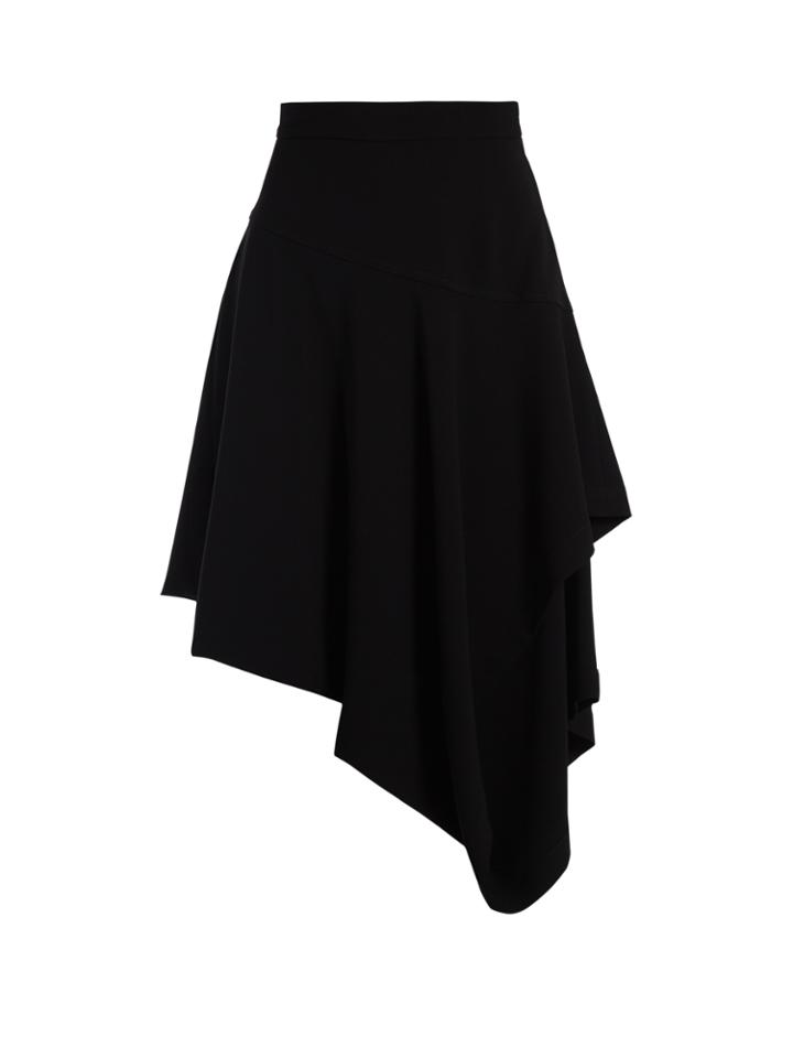 J.w.anderson Asymmetric-hem Draped Cotton-poplin Skirt