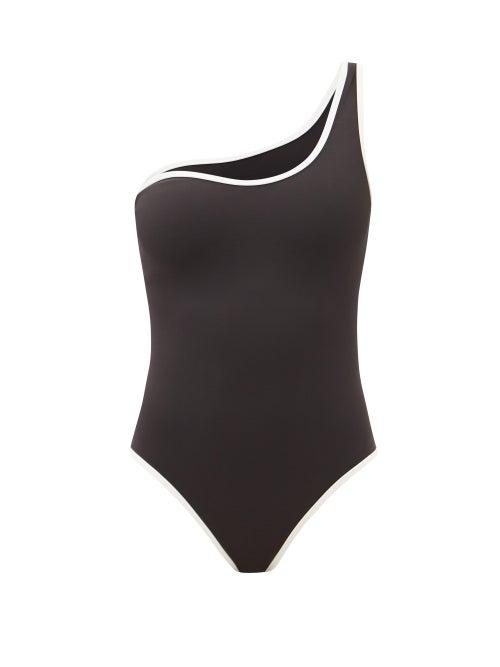 Matchesfashion.com Sir - Claude One-shoulder Swimsuit - Womens - Black