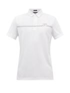 J.lindeberg - Clay Logo-print Stretch-jersey Polo Shirt - Mens - White