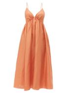 Matchesfashion.com Loup Charmant - Adelaide Linen Maxi Dress - Womens - Brown