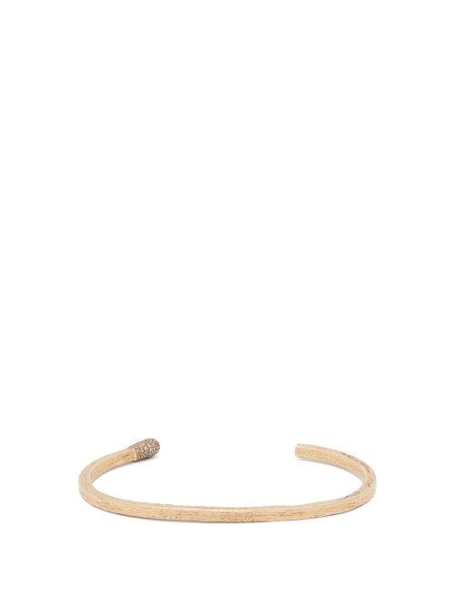 Matchesfashion.com M Cohen - Match Small 18kt Gold And Diamond Bracelet - Mens - Gold