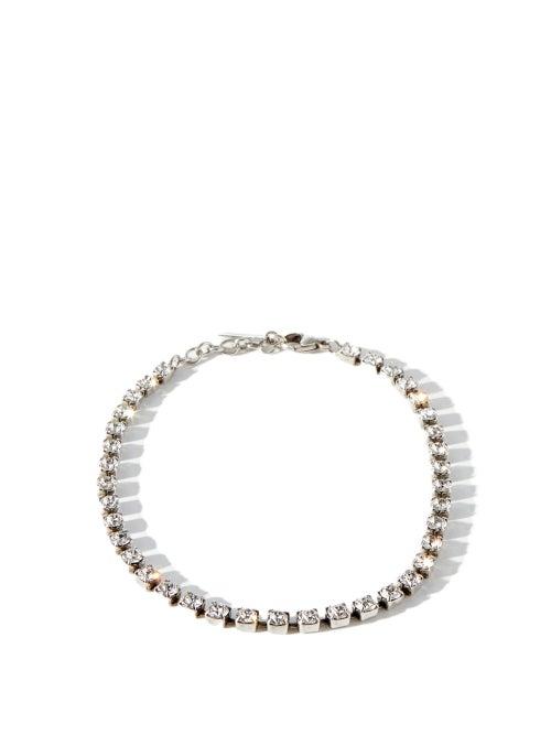 Matchesfashion.com Saint Laurent - Crystal Tennis Bracelet - Womens - Crystal