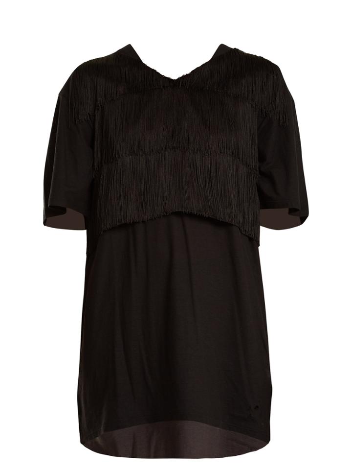 Raey Fringed Cropped Bib Top