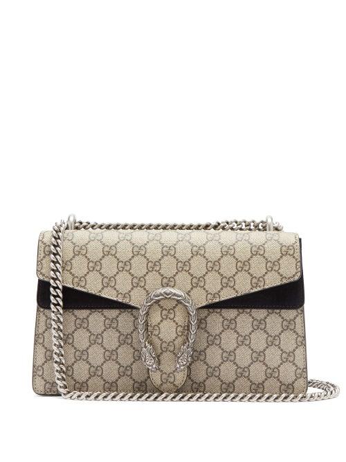 Matchesfashion.com Gucci - Dionysus Small Gg Supreme-canvas Shoulder Bag - Womens - Grey Multi
