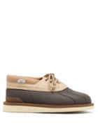 Matchesfashion.com Suicoke - Alal Lace-up Faux-leather And Rubber Shoes - Womens - Beige Multi