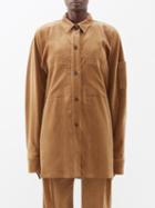 Raey - Cotton And Cashmere-blend Corduroy Overshirt - Womens - Camel