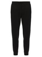 Matchesfashion.com Polo Ralph Lauren - Logo Embroidered Cotton Blend Jersey Track Pants - Mens - Black