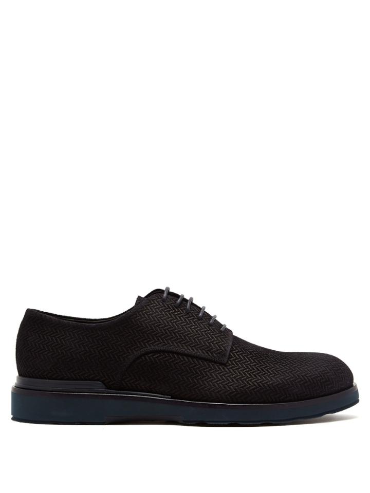 Giorgio Armani Chevron-effect Derby Shoes