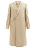 Mens Rtw Givenchy - Double-breasted Padlock Cotton-twill Overcoat - Mens - Beige