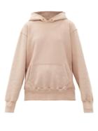 Matchesfashion.com Les Tien - Brushed-back Cotton Hooded Sweatshirt - Womens - Light Pink